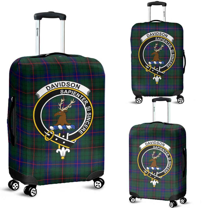 Scottish Davidson Clan Crest Tartan Luggage Cover Tartan Plaid 1