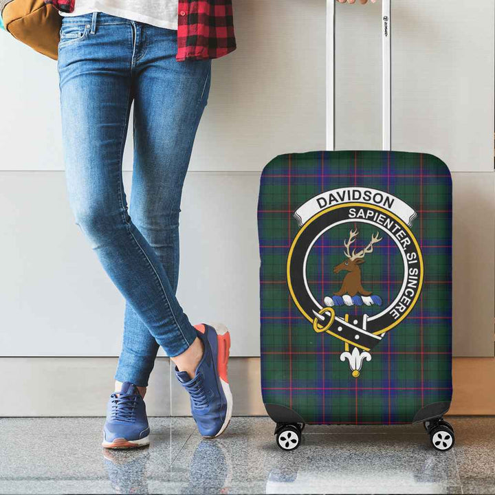 Scottish Davidson Clan Crest Tartan Luggage Cover Tartan Plaid 2