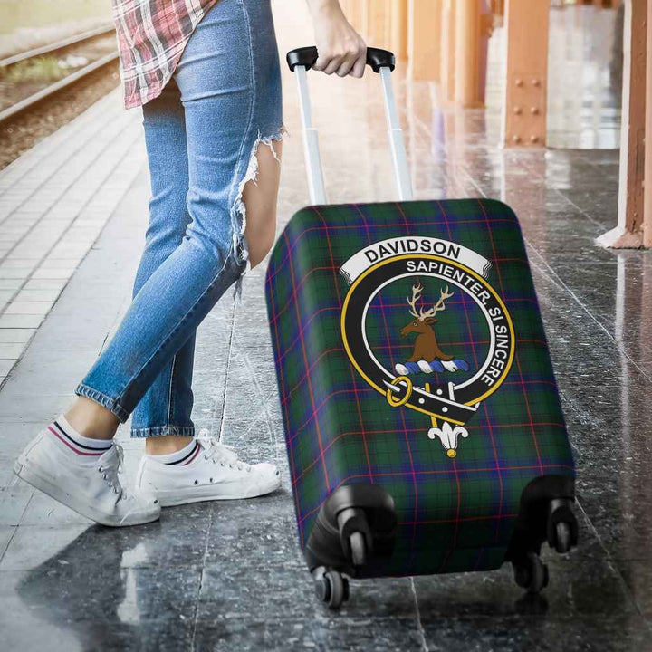 Scottish Davidson Clan Crest Tartan Luggage Cover Tartan Plaid 3