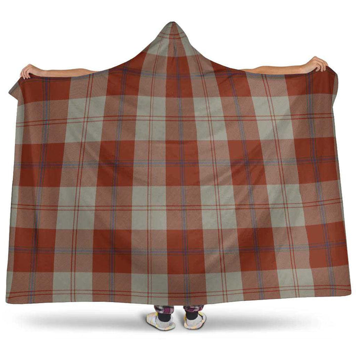 Scottish Davidson Dress Dancers Clan Tartan Hooded Blanket Tartan Plaid 1
