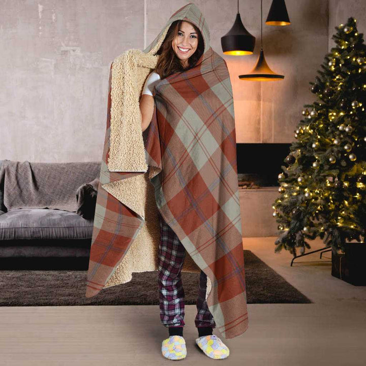Scottish Davidson Dress Dancers Clan Tartan Hooded Blanket Tartan Plaid 6