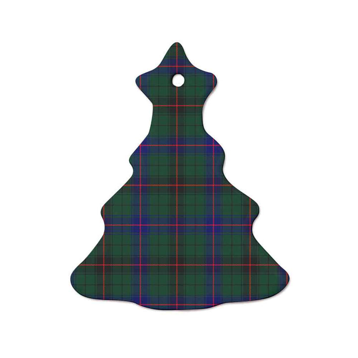 Scottish Davidson Modern Clan Tartan Ceramic Ornament  Tree Shape Tartan Plaid