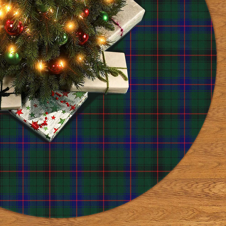 Scottish Davidson Modern Clan Tartan Christmas Tree Skirt No Tassels 2 Tartan Plaid