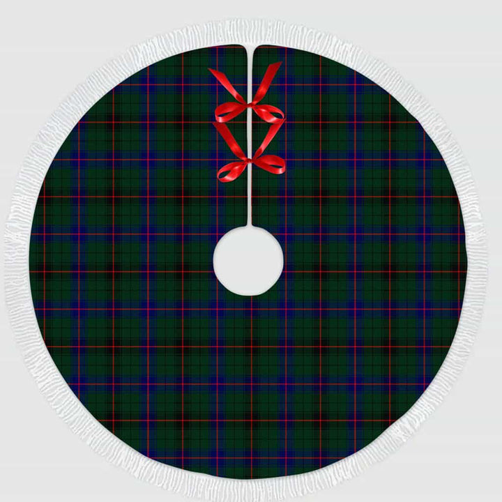 Scottish Davidson Modern Clan Tartan Christmas Tree Skirt Tassels 1 Tartan Plaid