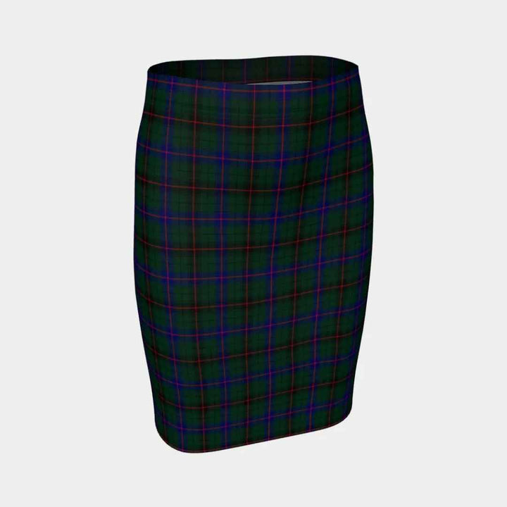 Scottish Davidson Modern Clan Tartan Fitted Skirt Tartan Plaid 1