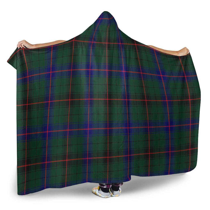 Scottish Davidson Modern Clan Tartan Hooded Blanket Tartan Plaid 2