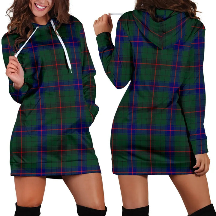 Scottish Davidson Modern Clan Tartan Hoodie Dress