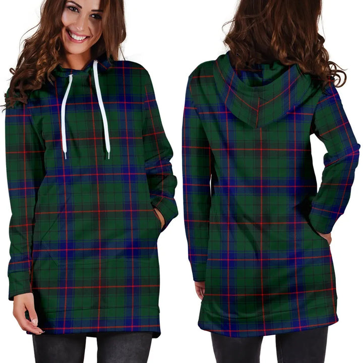 Scottish Davidson Modern Clan Tartan Hoodie Dress