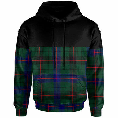 Scottish Davidson Modern Clan Tartan Hoodie - Horizontal Style Front Side Tartan Plaid
