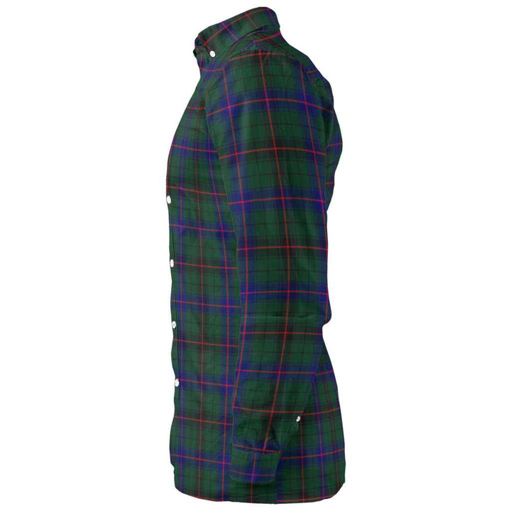 Scottish Davidson Modern Clan Tartan Long Sleeve Shirt Tartan Plaid