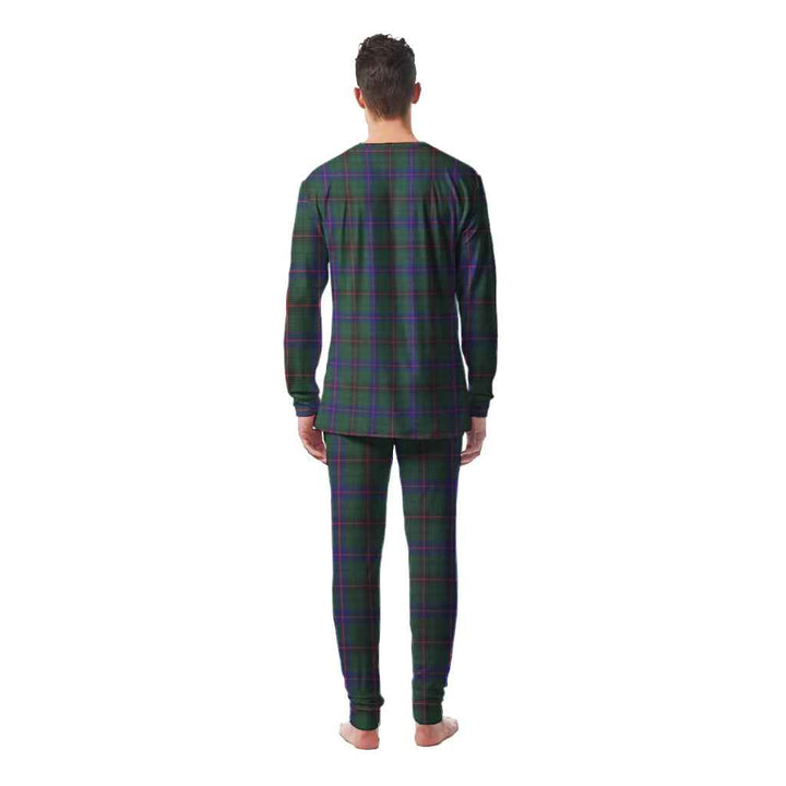 Scottish Davidson Modern Clan Tartan Pajama Set Men Back Side Tartan Plaid