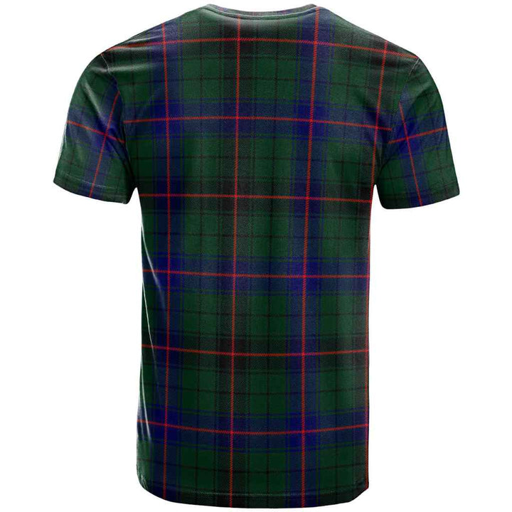 Scottish Davidson Modern Clan Tartan T-Shirt Back Side Tartan Plaid