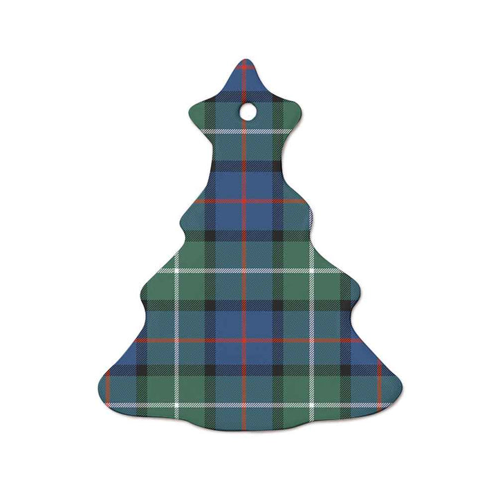 Scottish Davidson of Tulloch Clan Tartan Ceramic Ornament  Tree Shape Tartan Plaid