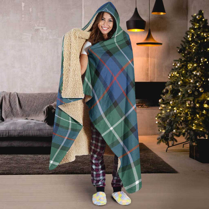 Scottish Davidson of Tulloch Clan Tartan Hooded Blanket Tartan Plaid 6