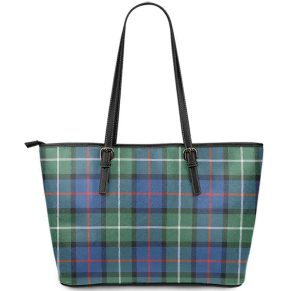 Scottish Davidson of Tulloch Clan Tartan Leather Tote Tartan Plaid