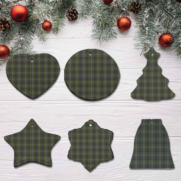 Scottish Davidson Tulloch Dress Clan Tartan Ceramic Ornament All Tartan Plaid