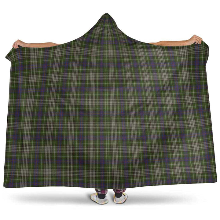 Scottish Davidson Tulloch Dress Clan Tartan Hooded Blanket Tartan Plaid 1