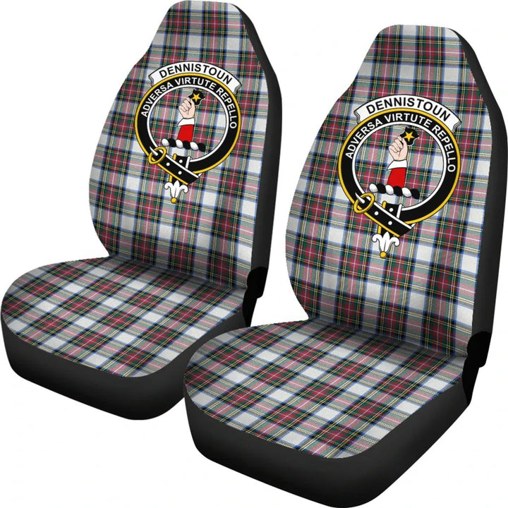 Scottish Dennistoun Clan Crest Tartan Car Seat Covers 1
