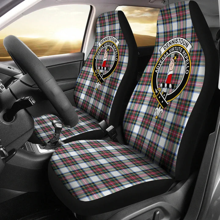 Scottish Dennistoun Clan Crest Tartan Car Seat Covers 2