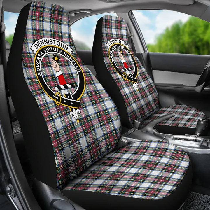 Scottish Dennistoun Clan Crest Tartan Car Seat Covers 3