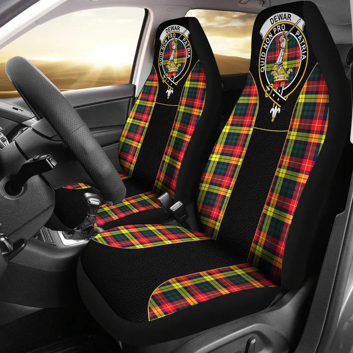 Scottish Dewar Clan Crest Tartan Car Seat Covers - Special Style 1