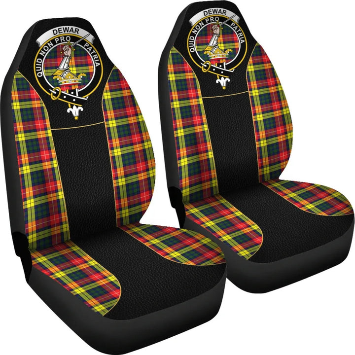 Scottish Dewar Clan Crest Tartan Car Seat Covers - Special Style 4