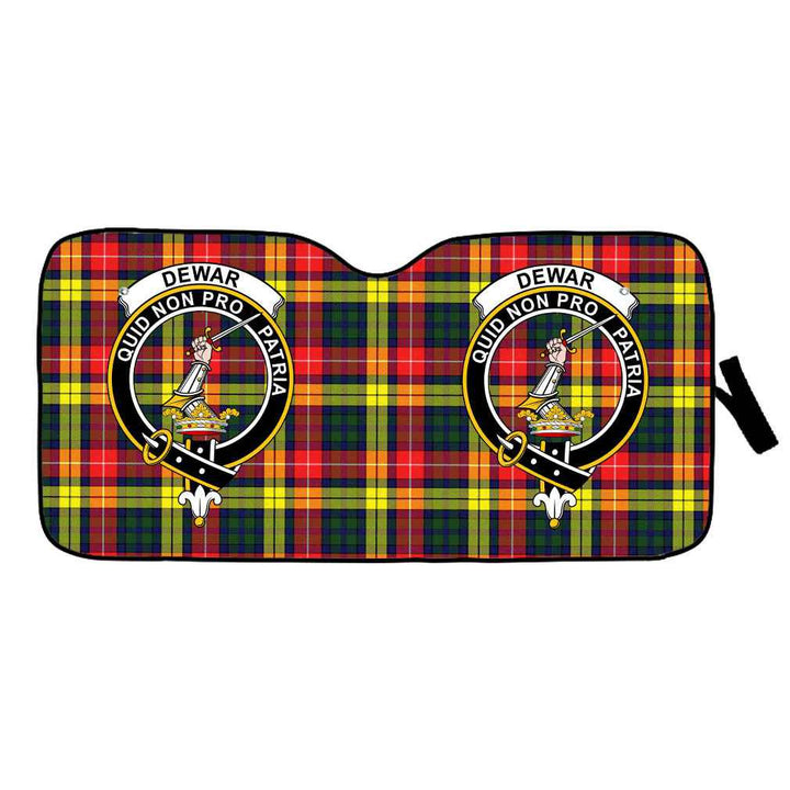 Scottish Dewar Clan Crest Tartan Car Windshield Sun Shade Tartan Plaid 1