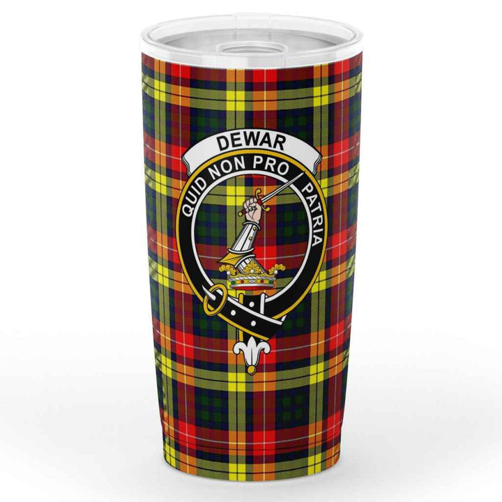 Scottish Dewar Clan Crest Tartan Insulated Tumbler Tartan Plaid 1