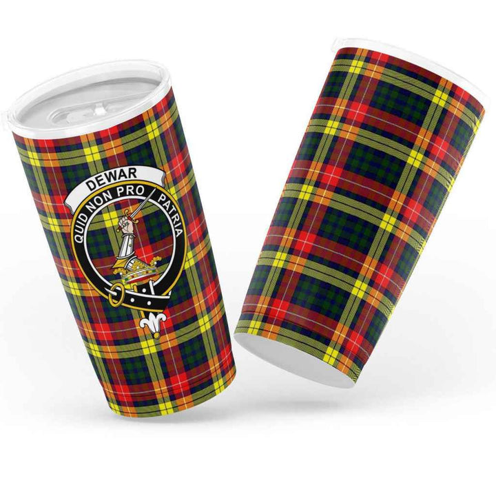 Scottish Dewar Clan Crest Tartan Insulated Tumbler Tartan Plaid 3