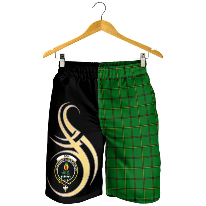 Scottish Don Clan Crest Tartan Believe in Me Men's Shorts
