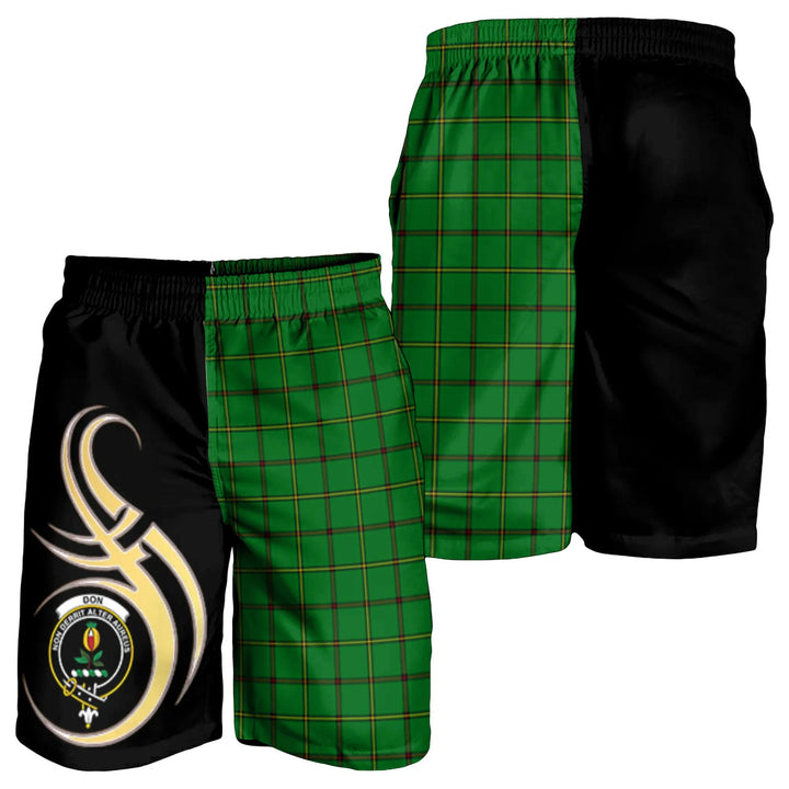 Scottish Don Clan Crest Tartan Believe in Me Men's Shorts