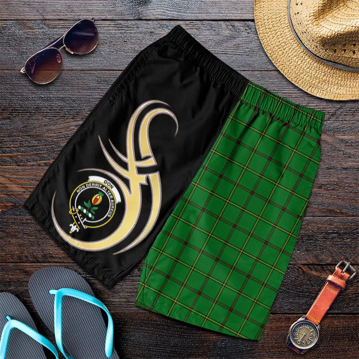 Scottish Don Clan Crest Tartan Believe in Me Men's Shorts