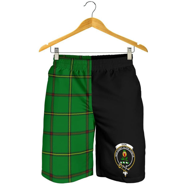 Scottish Don Clan Crest Tartan Half of Me Men's Shorts