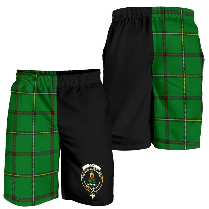 Scottish Don Clan Crest Tartan Half of Me Men's Shorts