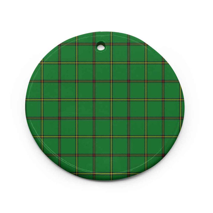 Scottish Don (Tribe-of-Mar) Clan Tartan Ceramic Ornament Circle Shape Tartan Plaid