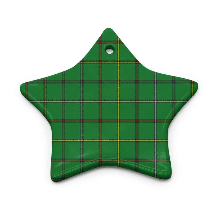 Scottish Don (Tribe-of-Mar) Clan Tartan Ceramic Ornament Star Shape Tartan Plaid