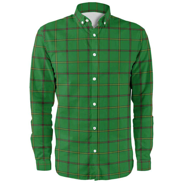 Scottish Don (Tribe-of-Mar) Clan Tartan Long Sleeve Shirt Front Side Tartan Plaid