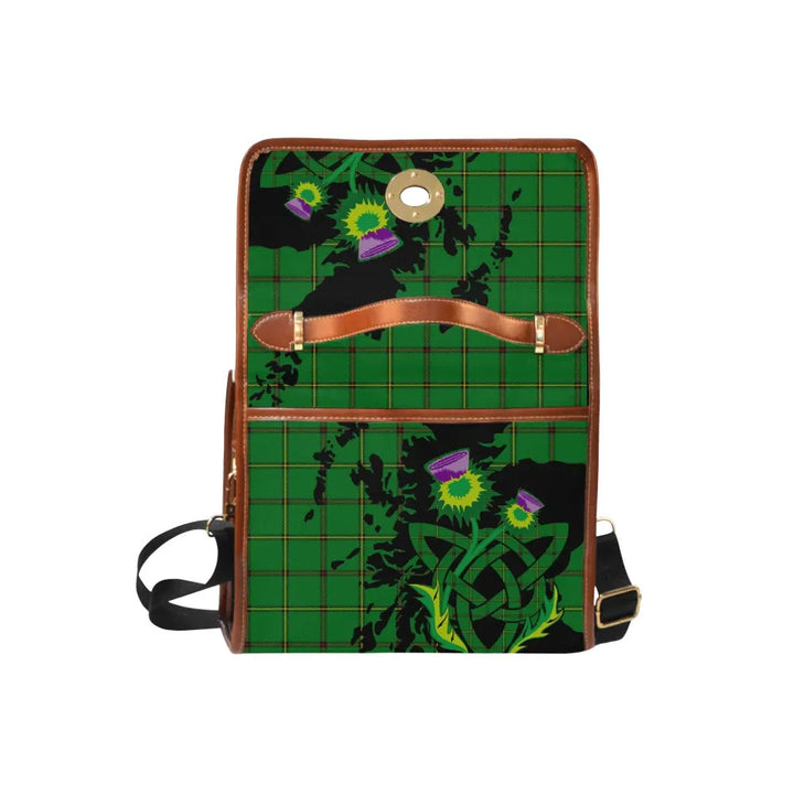 Scottish Don (Tribe-of-Mar) Clan Tartan Waterproof Canvas Bag With Thistle Tartan Plaid 6