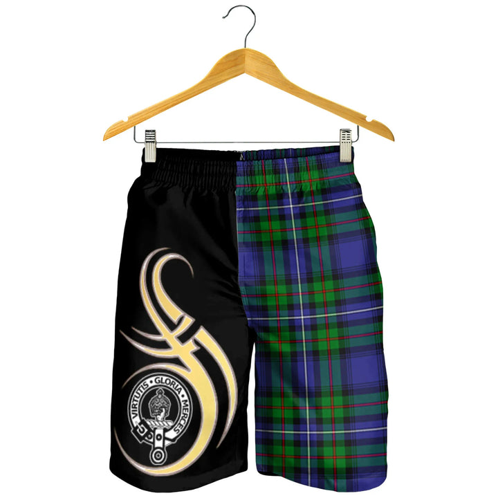 Scottish Donnachaidh Clan Crest Tartan Believe in Me Men's Shorts