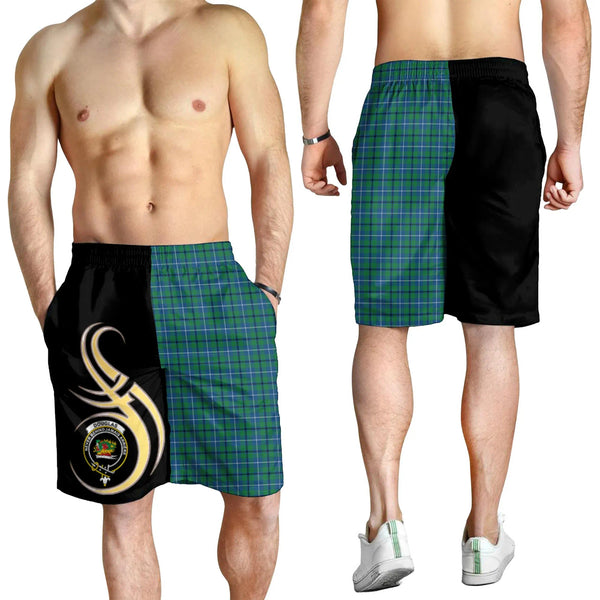 Scottish Douglas Ancient Clan Crest Tartan Believe in Me Men's Shorts