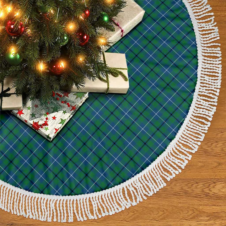 Scottish Douglas Ancient Clan Tartan Christmas Tree Skirt Tassels 2 Tartan Plaid