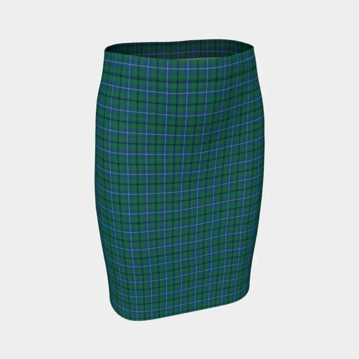 Scottish Douglas Ancient Clan Tartan Fitted Skirt Tartan Plaid 1