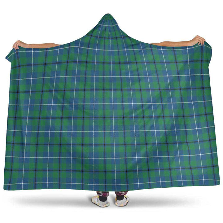 Scottish Douglas Ancient Clan Tartan Hooded Blanket Tartan Plaid 1