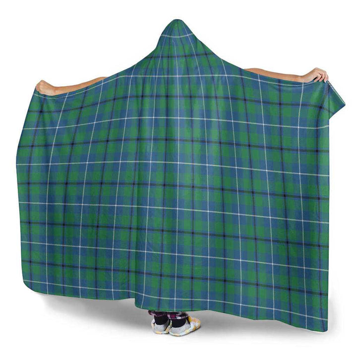 Scottish Douglas Ancient Clan Tartan Hooded Blanket Tartan Plaid 3