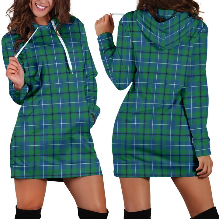 Scottish Douglas Ancient Clan Tartan Hoodie Dress