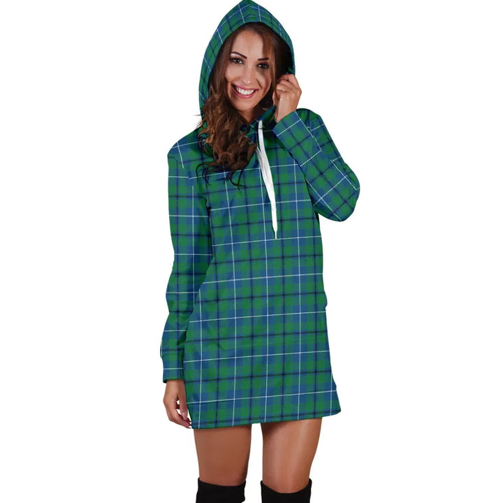 Scottish Douglas Ancient Clan Tartan Hoodie Dress