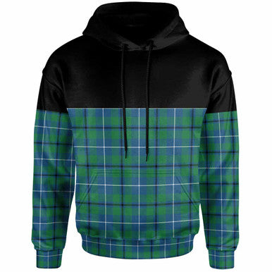 Scottish Douglas Ancient Clan Tartan Hoodie - Horizontal Style Front Side Tartan Plaid