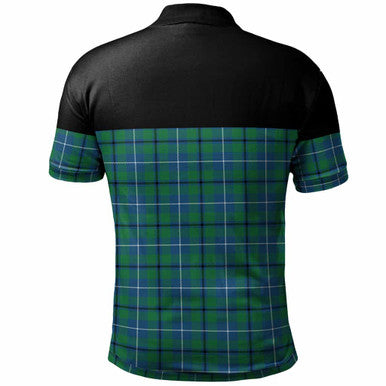 Scottish Douglas Ancient Clan Tartan Polo Shirt - Horizontal Style Back Side Tartan Plaid