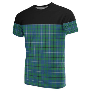 Scottish Douglas Ancient Clan Tartan T-Shirt Horizontal Style Front Side Tartan Plaid