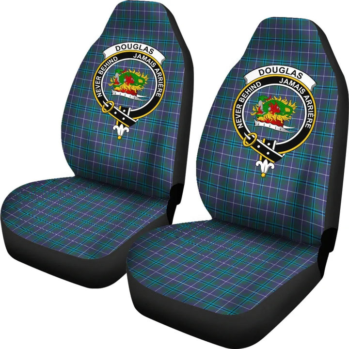 Scottish Douglas Clan Crest Tartan Car Seat Covers 1